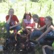 Feeding Chickens at Summer Camp